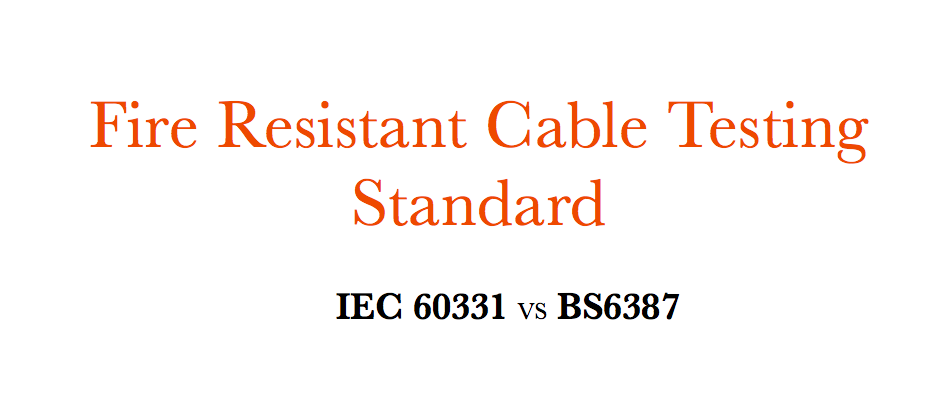 Test de câble résistant au feu Standardï IEC 60331 VS BS6387